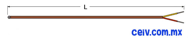 Imagen diagrama termopar tipo K para autoclave